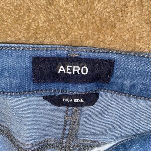 Aero non ripped high rise jeans
